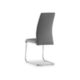 Jackson Grey Faux Leather Dining Chair from Roseland Furniture