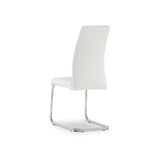 Jackson White Faux Leather Dining Chair from Roseland Furniture