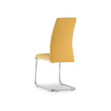 Jackson Yellow Faux Leather Dining Chair from Roseland Furniture