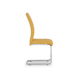 Jackson Yellow Faux Leather Dining Chair from Roseland Furniture