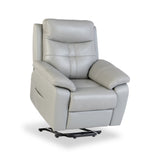 Berta-Leather-Electric-Tilt-Armchair-Grey from Roseland Furniture