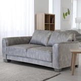 Eldrid-Distressed-Leather-3-Seater-Sofa-Grey from Roseland Furniture