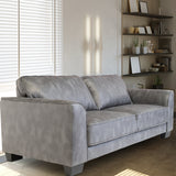 Eldrid-Distressed-Leather-3-Seater-Sofa-Grey from Roseland Furniture