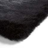 Dorset Black Hand Tufted Super Teddy Rug