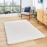 Dorset Ivory Hand Tufted Super Teddy Rug for living room