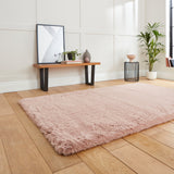 Dorset Rose Pink Hand Tufted Super Teddy Rug for bedroom