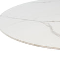 White-Sintered-Stone-Round-Dining-Table from Roseland Furniture