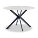 White-Sintered-Stone-Round-Dining-Table from Roseland Furniture