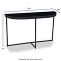 Kasper-Black-Glass-Console-Table from Roseland Furniture