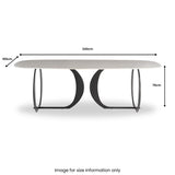 Ludvig-240cm-Sintered-Stone-Dining-Table from Roseland Furniture