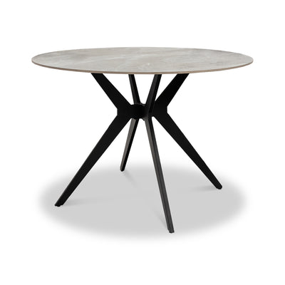 Chelsea Grey 110cm Sintered Stone Round Dining Table