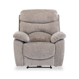 Eivor-Electric-Recliner-Armchair-Grey Front1 from Roseland Furniture