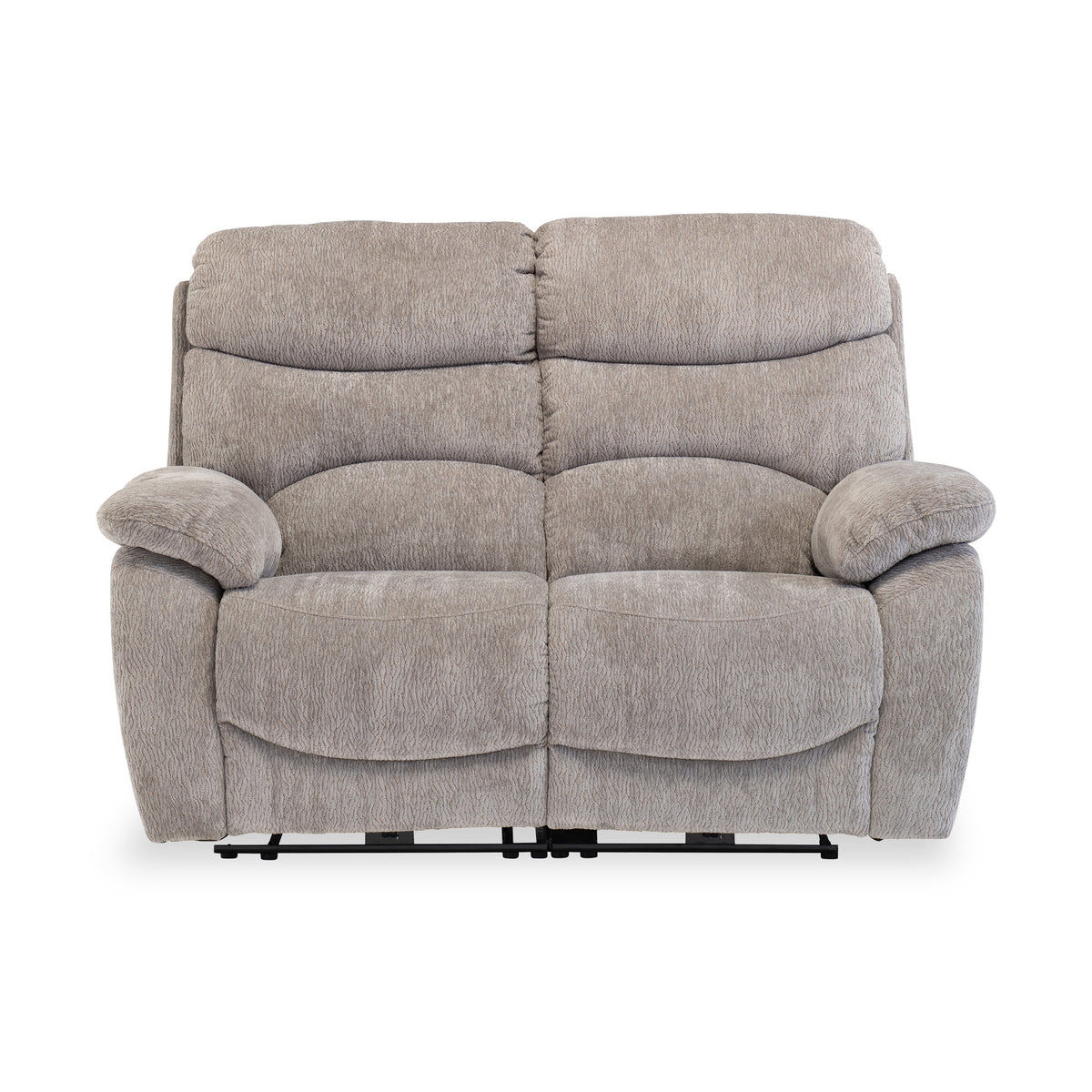 Eivor-Electric-2-Seater-Recliner-Sofa-GREY Front1 from Roseland Furniture