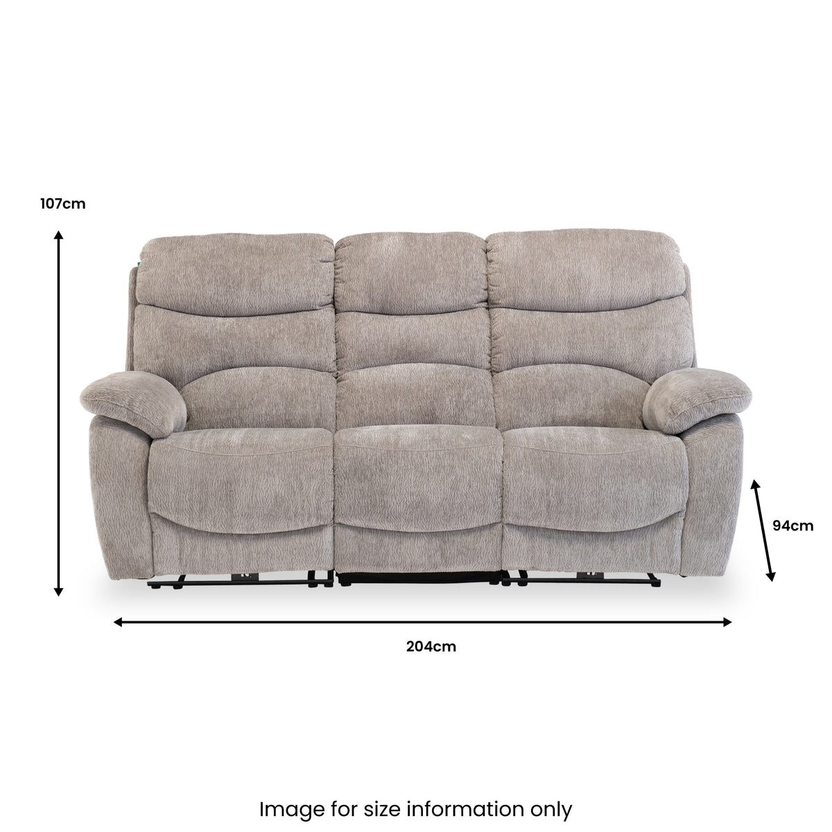 Eivor-Electric-3-Seater-Recliner-Sofa-Mink from Roseland Furniture