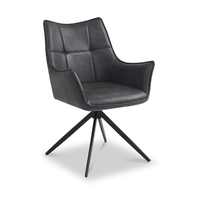 Aksel Faux Leather Wing Back Chair