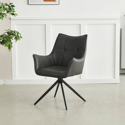 Aksel Faux Leather Wing Back Chair