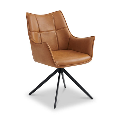 Aksel Faux Leather Wing Back Chair