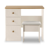 Brixham Cream Dressing Table with Stool from Roseland Furniture