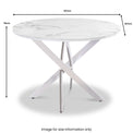 Rasmus-White-Marble-Round-Dining-Table from Roseland Furniture