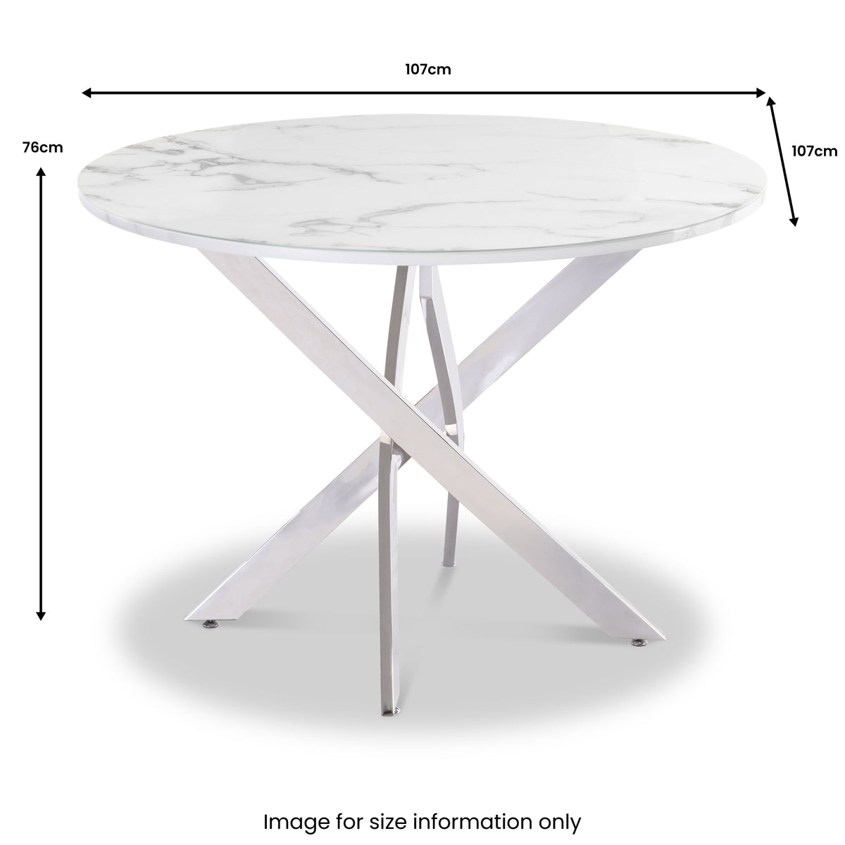 Rasmus-White-Marble-Round-Dining-Table from Roseland Furniture