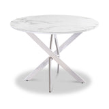 Rasmus-White-Marble-Round-Dining-Table from Roseland Furniture