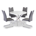 Rasmus-White-Marble-Round-Dining-Table from Roseland Furniture