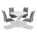 Rasmus-White-Marble-Round-Dining-Table from Roseland Furniture