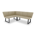 Wesley-faux-leather-corner-dining-bench-stone from Roseland Furniture