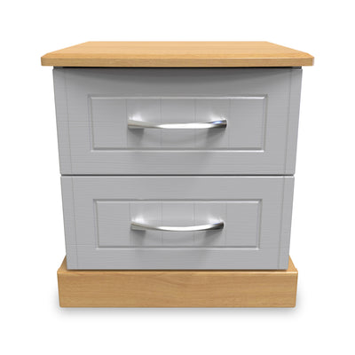 Wickham 2 Drawer Bedside Table