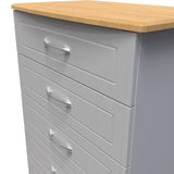 Wickham-5-drawer-chest-in-grey-ash from Roseland Furniture