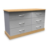 Wickham-6-drawer-midi-chest-in-grey-ash from Roseland Furniture