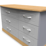 Wickham-6-drawer-midi-chest-in-grey-ash from Roseland Furniture