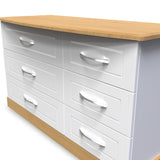 Wickham-6-drawer-midi-chest-in-white-ash from Roseland Furniture