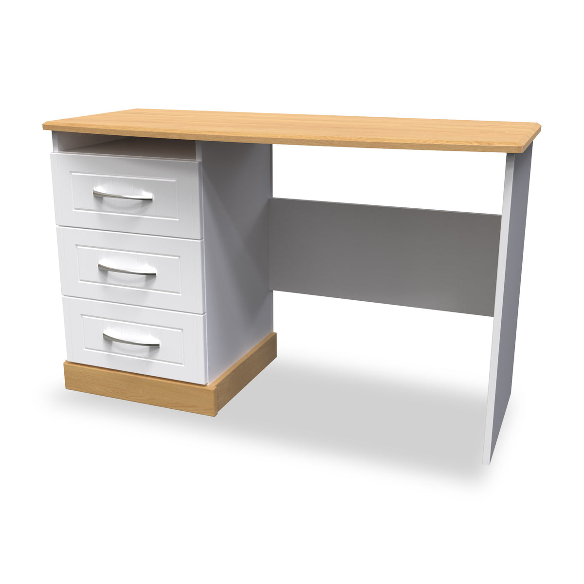 Wickham-3-drawer-vanity-in-white-ash from Roseland Furniture