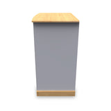 Wickham-5-drawer-small-wardrobe-in-grey-ash from Roseland Furniture