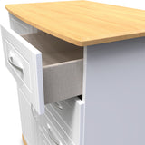 Wickham-5-drawer-small-wardrobe-in-white-ash from Roseland Furniture