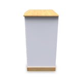 Wickham-5-drawer-small-wardrobe-in-white-ash from Roseland Furniture