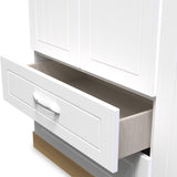 Wickham-tall-triple-2-drawer-wardrobe-in-white-ash from Roseland Furniture