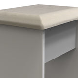 Bellamy Grey Ash Dressing Table Stool from Roseland