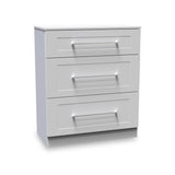 Bellamy Grey 3 Drawer Deep Chest from Roseland