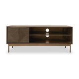 Beau Grooved Mango Wood Brown TV Unit from Roseland Furniture