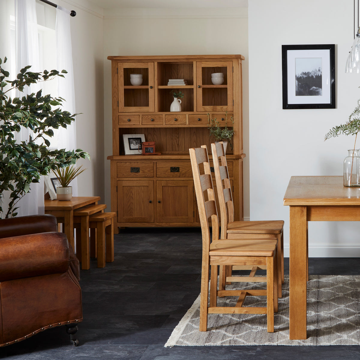 Zelah Oak Large Dresser by Roseland Furniture