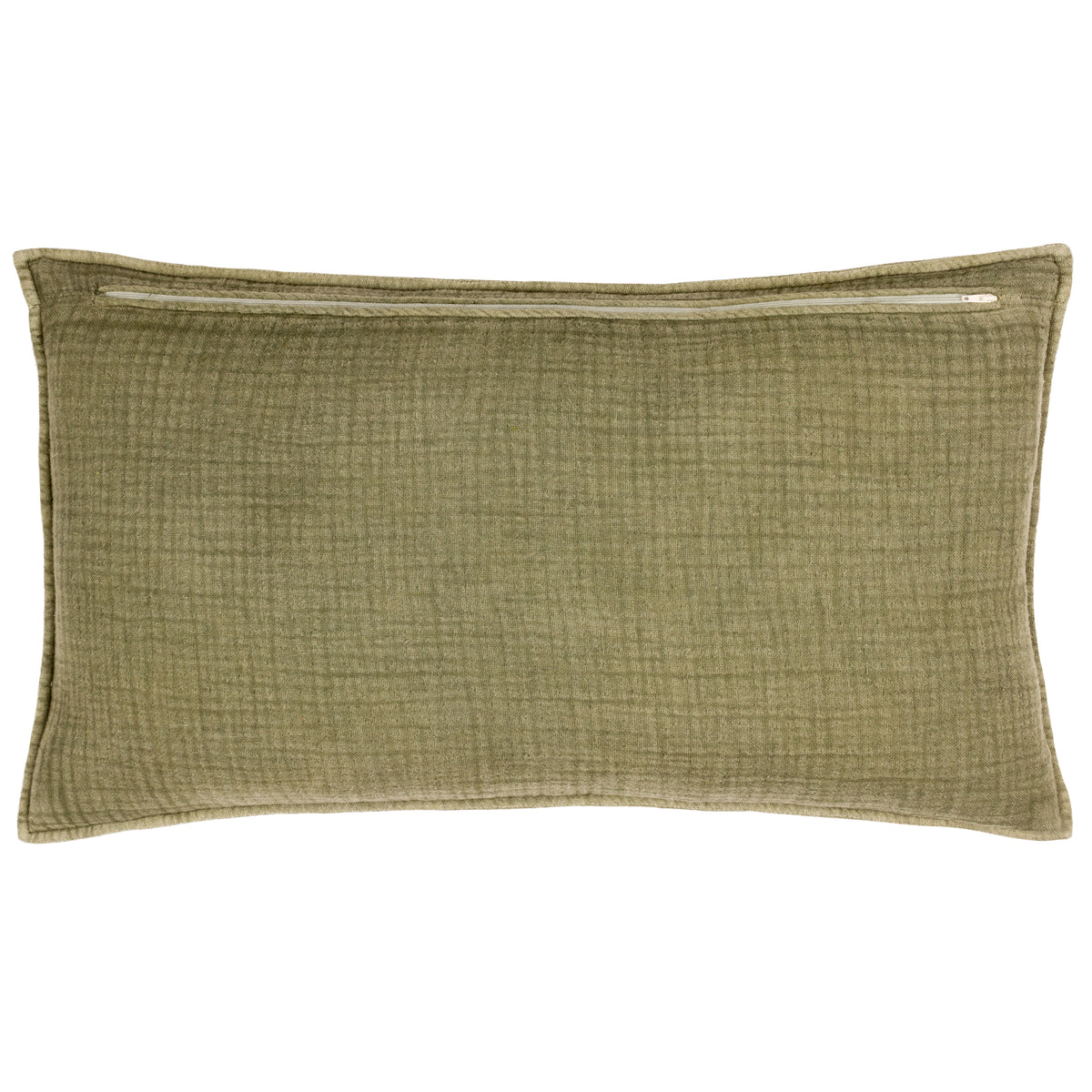 Ribble Acid Wash Ribbed Cotton Cushion from Roseland Furniture