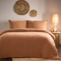 Ribble Acid Wash Ribbed Cotton Duvet Set from Roseland Furniture