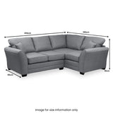 St Ives Corner Sofa in Charcoal by Roseland Furniture