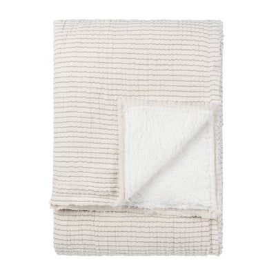 Skye Striped Sherpa Fleece Throw