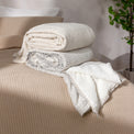 Skye Striped Sherpa Fleece Throw from Roseland Furniture