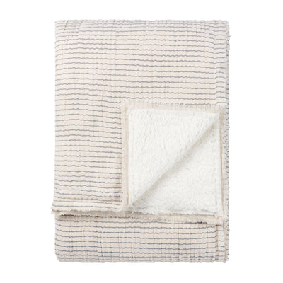 Skye Striped Sherpa Fleece Throw