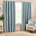 Sophia 229X137 Eyelet Curtain Blue