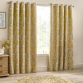 Sophia 229X137 Eyelet Curtain Gold